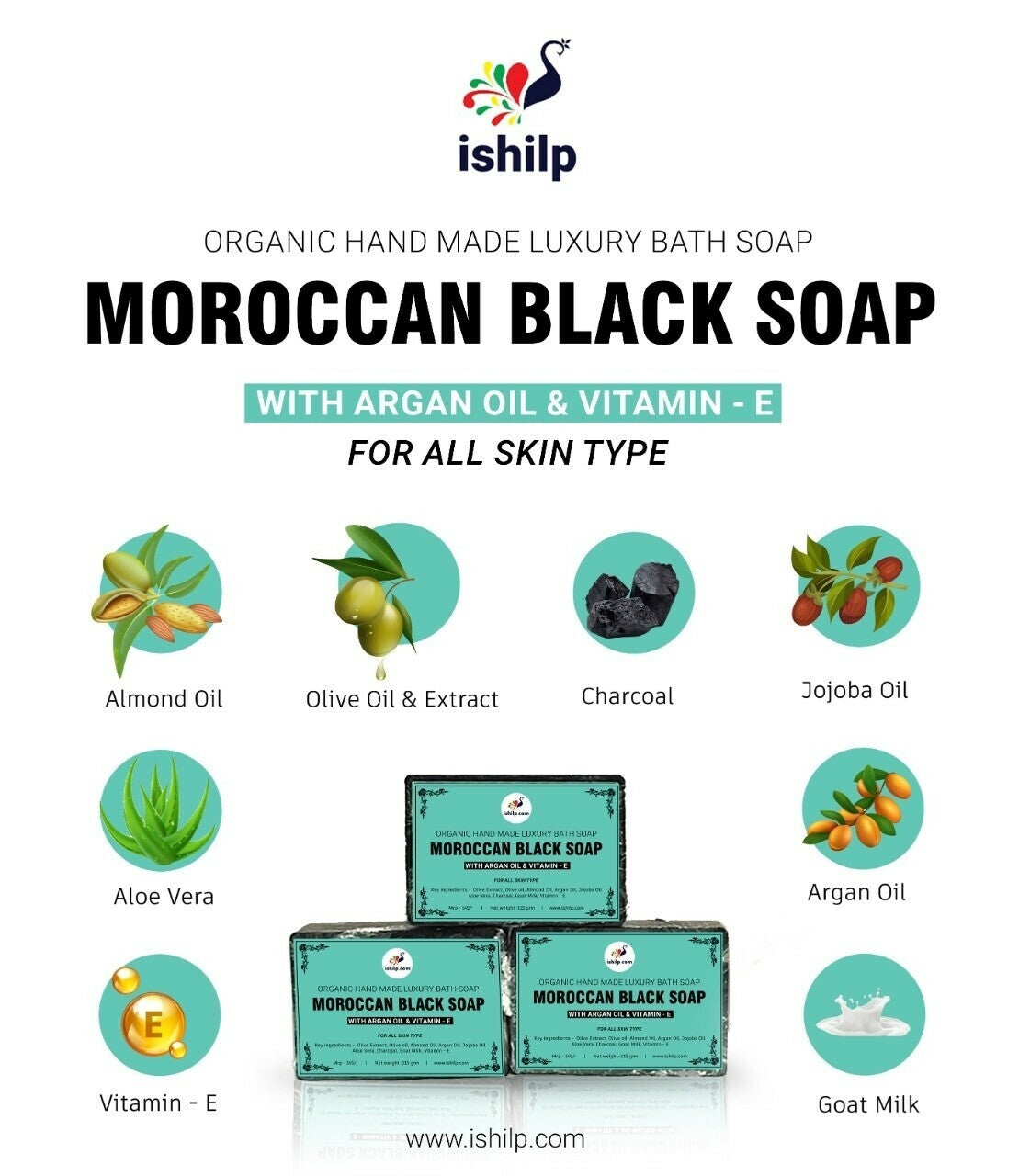 Goat Milk & Saffron Soap & Moroccan Soap Combo